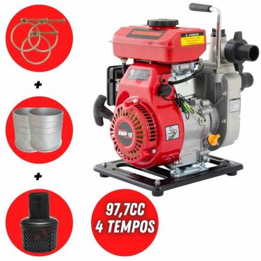 Imagem de Motobomba 4t 97,7cc 2,4hp à Gasolina Com Vazão De 14m3/h