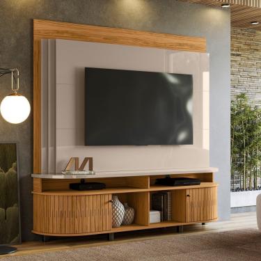 Imagem de Estante Home Para Tv Até 65 Polegadas Daytona Fendi/naturale