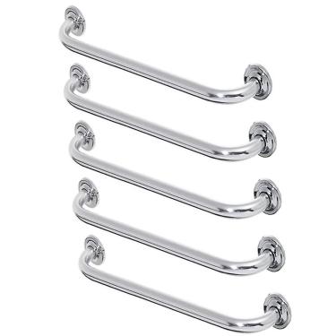 Imagem de Alça De Apoio 60cm Barra Segurança Kit 5 Uni Cadeirante Idosos Crianças