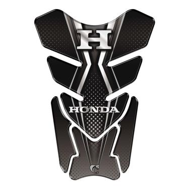 Imagem de Adesivo Resinado Protetor De Tanque Moto Honda Universal Preto Cor Preto