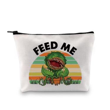 Imagem de XYANFA Bolsa de maquiagem inspirada em horrores Little ShopHorrors presente para fãs de filmes de terror bolsa de higiene musical assustadora, FEED ME SEYMOUR, big, Tendência