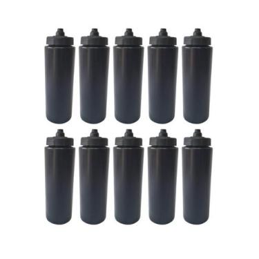Imagem de Kit 10 Squeeze Tipo Gatorade 800ml Spec, Preto