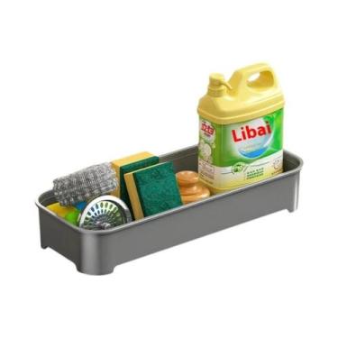 Imagem de Organizador De Pia De Cozinha Em Plástico ABS Com Escorredor, Suporte 