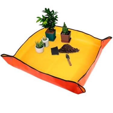 Imagem de VinYankee Tapete De Replantio Extra Grande 39,4" Para Transplante E Controle Sujeira No Solo, Impermeável Plantas, Vasos Orquídeas Suculentas, Presentes Jardinagem, Ferramentas Bonsai