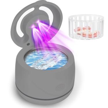 Imagem de Mckkor Limpador Ultrassônico De Dentaduras, Protetores Bucais, Aparelhos Ortodônticos, Cabeças Escova Dentes E Joias - Retentor 45 Khz (Preto)