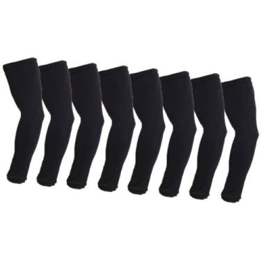 Imagem de Kit 4 Manguitos Mangas Proteção De Braço Térmico Malha Proteçao Uv - B