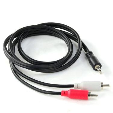 Imagem de Cabo De áudio 2 Rca Macho Para P2 3.5mm Macho 1 Metro -