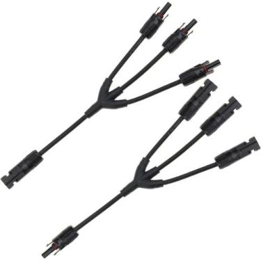 Imagem de 10x Conector Mc4 3 vias Y Cabo Paralelo Painel Solar - Par - DMTI