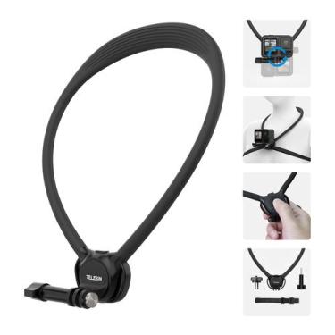 Imagem de Suporte para pescoço TELESIN Se 2.0 com almofada de ar para GoPro e DJ