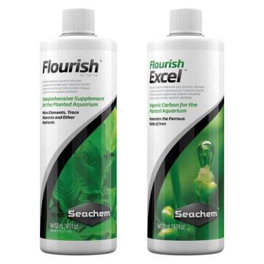 Imagem de Seachem Flourish 500ml  Flourish Excel 500ml Kit Iniciante Aquarista