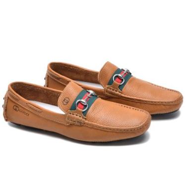 Imagem de Mocassim sapatilha drive causal GTS - Masculino - Couro 100% Legitimo,