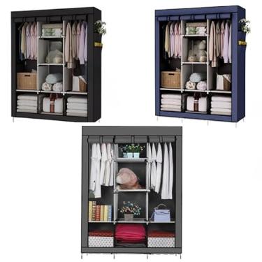 Imagem de Guarda Roupa Dobrável Organizador De Roupas Com Ziper Multifuncional(ALEATÓRIO)