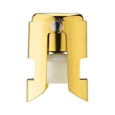 Imagem de OWO – Rolha de champanhe, selador de garrafa de aço inoxidável para vinho brilhante, proteção superior à prova de vazamento de bolhas, sem borda afiada, sem derramamento, proteção de Fizz, aprovado no teste de pressão, Dourado