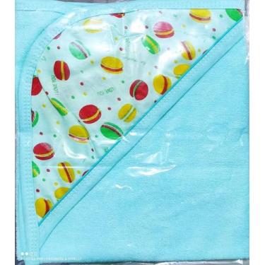 Imagem de Toalha Esponja c/ Capuz Estampado - Mirelly Baby, Verde