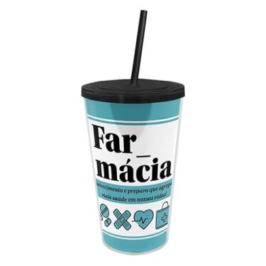 Imagem de Copo Canudo Profissões - Farmácia