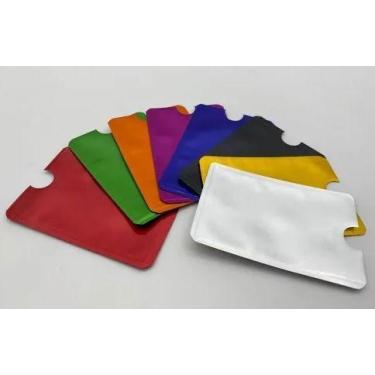 Imagem de Kit 10 Protetor Bloqueador Rfid Segurança Cartão Crédito