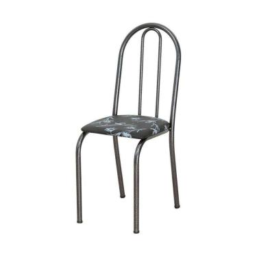 Imagem de Kit Com 2 Cadeiras América 050 Base Cromo Preto Para Cozinha