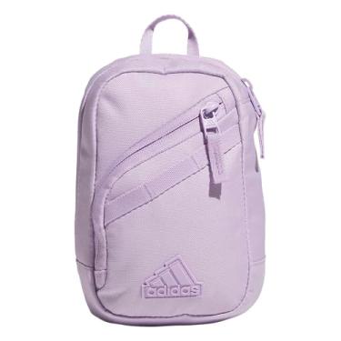 Imagem de adidas Bolsa transversal Prime Mini, tamanho pequeno para festivais e viagens, Roxo ameixa em pó, OSFA, Bolsa transversal Prime Mini, tamanho pequeno para festivais e viagens
