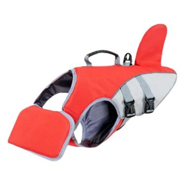 Imagem de Colete Salva Vidas Para Cães De Porte Grande | Colete De Segurança Para Natação Canina Com Alça,Jaqueta Flutuante Ajustável Para Piscina Rio Lago Mar Águas Abertas