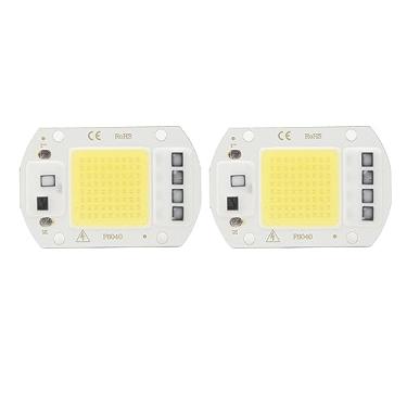 Imagem de 2 PCs LED COB CHIP High Power Power sem driver Integrado SMD Lâmpada Minchas de lâmpada de cobrança de flip lumin (Luz fria 50W)