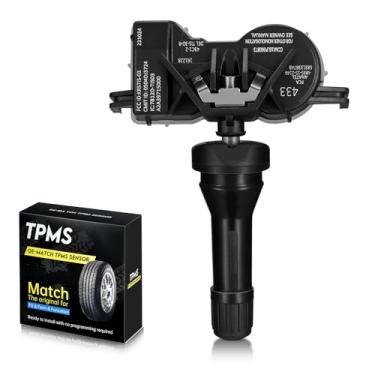 Imagem de BDFHYK Sensores TPMS 433MHZ compatíveis com o sistema de monitoramento de pressão de pneu Chrysler Jeep Dodge substituições #68313387AB 68193586AC 68252493AB 1 pacote