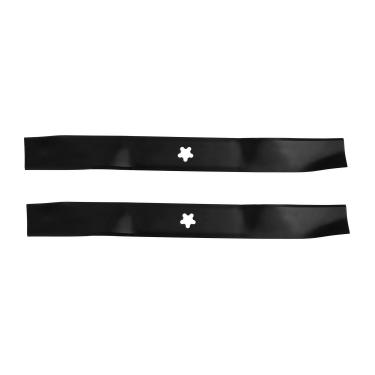 Imagem de YFZS Lâminas de cobertura morta 134149 para Craftsman LT2000 LT1000 Poulan Pro Husqvarna 106,7 cm substituição de cortador de grama 532138971 532134149 138498 estrela de 5 pontas (pacote com 2