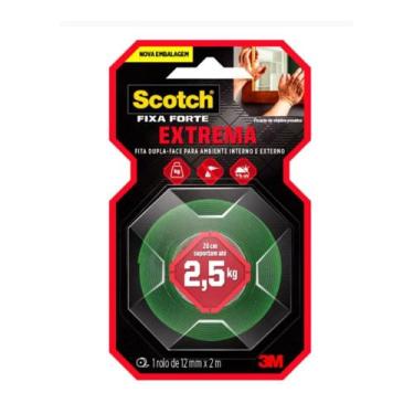 Imagem de Fita Dupla Face Fixa Forte Extreme 12mmX2m Scotch