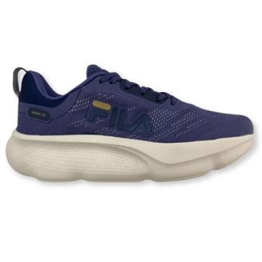 Imagem de Tênis Fila Maxxi Lite Feminino Azul, Azul marinho dourado, 36