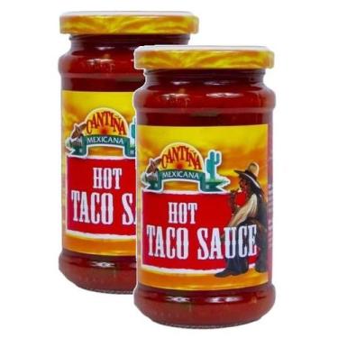 Imagem de 2 molho taco picante hot taco sauce cantina mexicana 220g