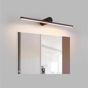 Imagem de GZZBMY Luz LED para espelho de banheiro iluminação de parede lâmpada de parede maquiagem arandela de parede feita de alumínio e plástico para sala de estar quarto barbeador Vanity Wardrobe (luz quente