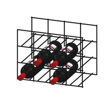 Imagem de Adega Tipo Nicho Aramado Para 12 Garrafas  Mod. 4L X 3A - Garrafeiros