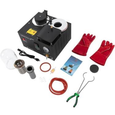 Imagem de Máquina de fusão a vácuo de metais preciosos com tela digital – revestimento cerâmico de aquecimento rápido (1250 °C), câmara de molde hermética e design angular para descarga de calor ideal dura