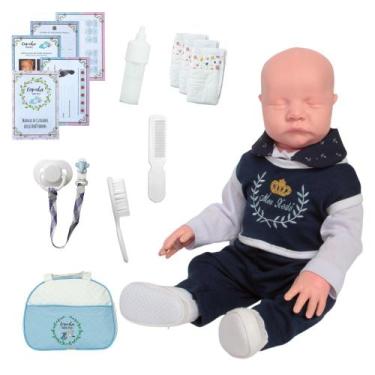 Imagem de Boneco Marinheiro com Bolsa e Kit Completo de Acessórios - Cegonha Reb