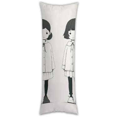 Imagem de Capa de travesseiro para duas mulheres, ultrafina, respirável, longa, 137 x 50 cm, fronha decorativa com zíper oculto, capas de almofada para sofá de quarto