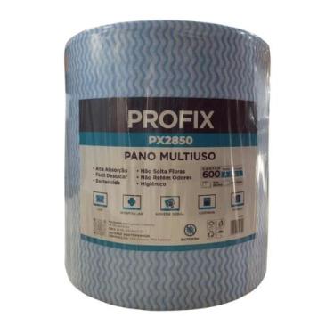 Imagem de 600 Panos Profix Limpeza Multiuso Perfex Bobina 28cmx300m Azul