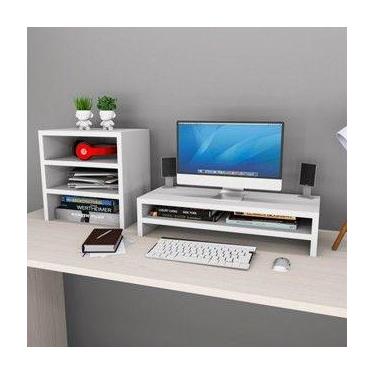 Imagem de SUPORTE BASE PARA MONITOR Duplo - In MDF