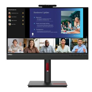 Imagem de Monitor Lenovo Thinkvision T24v-30 23,8" FHD com Webcam - 63D8MAR3BR