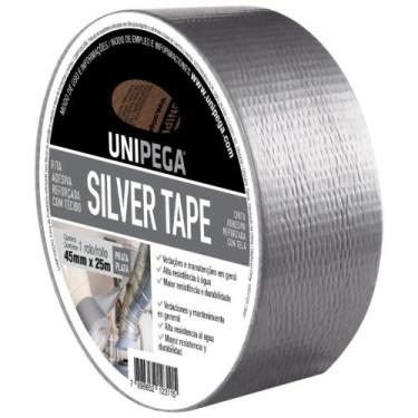 Imagem de Unipega Fita Silver Tape Prata Shrink 45Mm X 25M