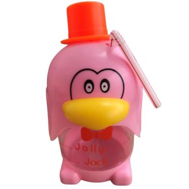 Imagem de Copo Infantil Portatil Formato de Pinguim Rosa Fofo