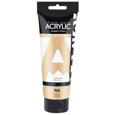 Imagem de AUREUO Tinta acrílica dourada pérola, 120 ml, tubo único, tintas artísticas ricas em pigmentos para tela, pedras, madeira, cerâmica, tecido - Materiais de arte para iniciantes, profissionais, artistas