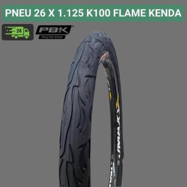 Imagem de Pneu Kenda Flame Aro 26 Par de Pneu Kenda Flame Aro 26 X 2.125 K1008A 