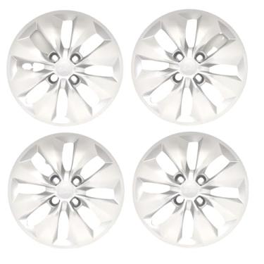 Imagem de Kit 4 Calota Aro 14 Compatível c/Roda Gol Voyage G5 G6 2013 2016 - Prata