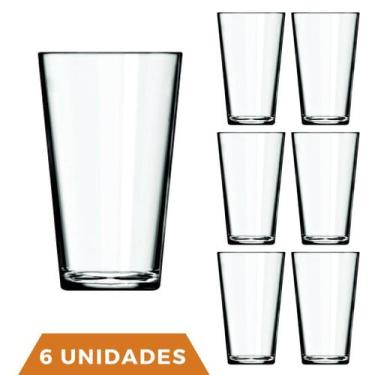 Imagem de Jogo 6 Copos Cairo 350ml Agua Vidro Transparente Suco Nadir - NADIR FI