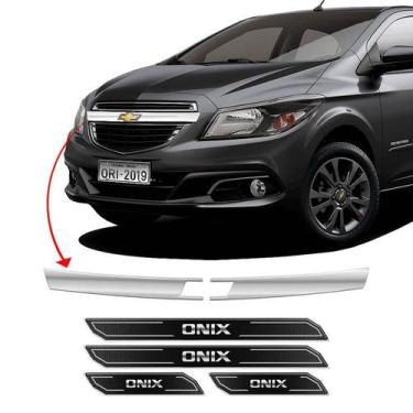 Imagem de Adesivo Aplique Da Grade Onix 2013/2016 + Soleira Protetora - SPORTINO