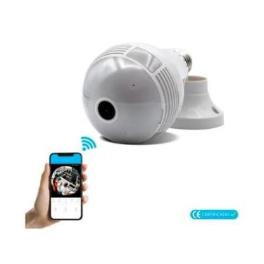 Imagem de Câmera Lâmpada Inteligente Wi Fi Visão Noturna 360º - Vr Cam