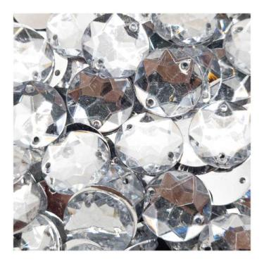 Imagem de Chaton Redondo 10mm Cristal Acrílico 300pçs 45g Costura - Macall