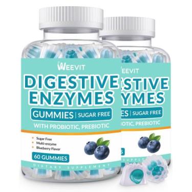 Imagem de Enzimas digestivas Gummies Weevit 2 meses de fornecimento de mirtilo