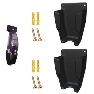 Imagem de 2 peças de suporte de parede para aspirador de pó com parafusos, serve para borracha de pelos de animais de estimação Bissell modelos de aspirador portátil 2390, 2390A, 2284, 2284W, 23903 e base de
