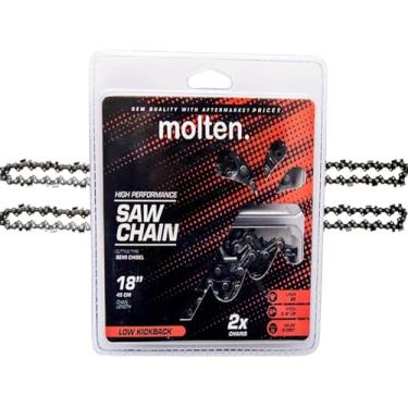 Imagem de Molten. Corrente De Motosserra 18" Serve Para Echo Cs-400, Ego, Poulan Pro Pr4218, Craftsman 713-05042, S62, Substituição Greenworks