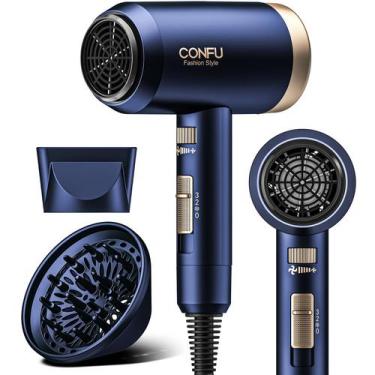 Imagem de Secador de cabelo CONFU 1600W com difusor Ionic Lightweight